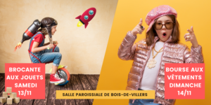 Brocante aux jouets et bourse aux vêtements enfants