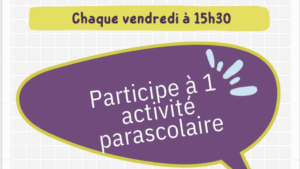 Activités parascolaires du vendredi 2025-2026
